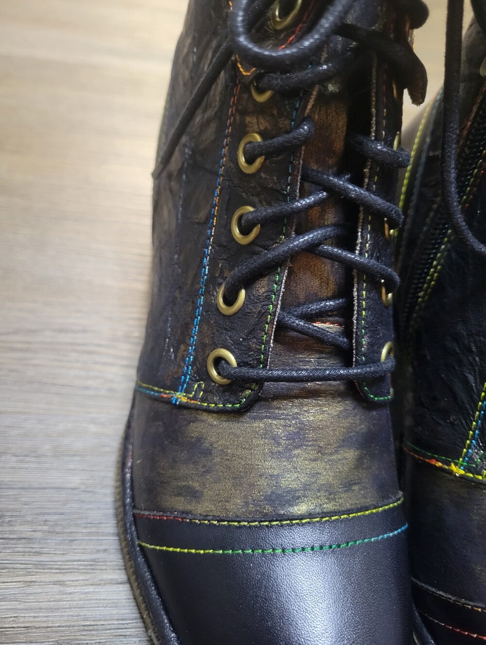 L'Artiste by Spring Step Fallinluv Leather Lace-Up Boots - Picture 3 of 4